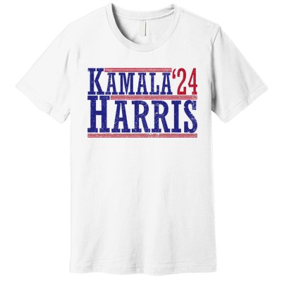 Kamala Harris 24 Harris 2024 Elect President Harris Premium T-Shirt