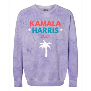 Kamala Harris 2024 Us Election Coconut Funny Meme Hilarious Politics Humor Usa Colorblast Crewneck Sweatshirt