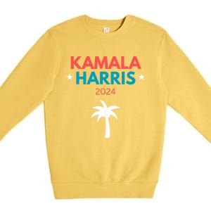 Kamala Harris 2024 Us Election Coconut Funny Meme Hilarious Politics Humor Usa Premium Crewneck Sweatshirt