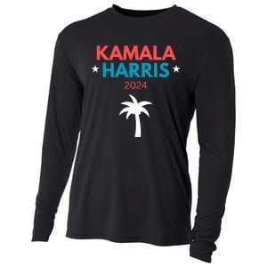 Kamala Harris 2024 Us Election Coconut Funny Meme Hilarious Politics Humor Usa Cooling Performance Long Sleeve Crew