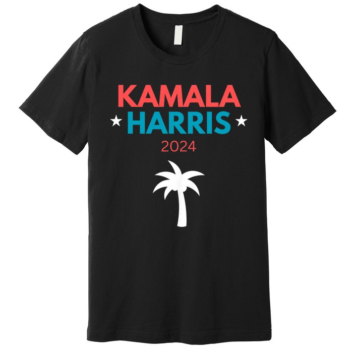 Kamala Harris 2024 Us Election Coconut Funny Meme Hilarious Politics Humor Usa Premium T-Shirt