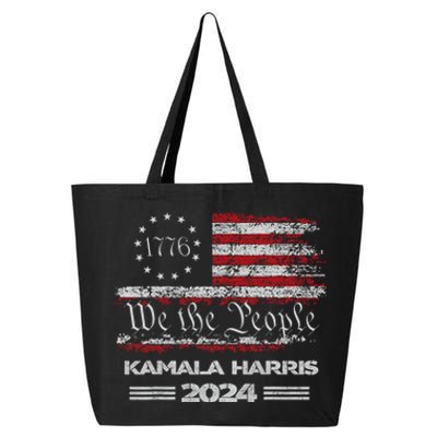 Kamala Harris 2024 Us Flag Democratic President 25L Jumbo Tote