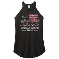 Kamala Harris 2024 Us Flag Democratic President Women's Perfect Tri Rocker Tank