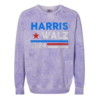 Kamala Harris 2024 Colorblast Crewneck Sweatshirt