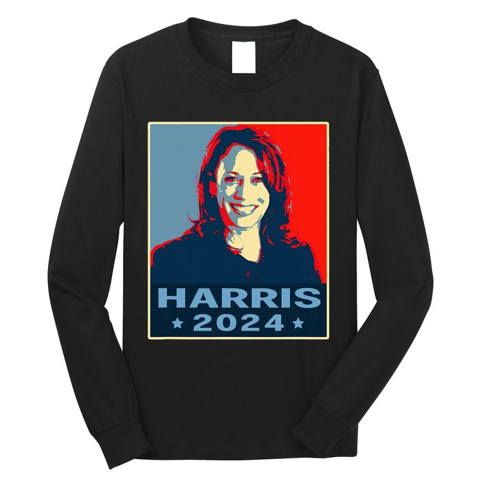 Kamala Harris 2024 President America Vote Democrats Long Sleeve Shirt