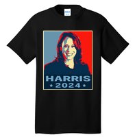 Kamala Harris 2024 President America Vote Democrats Tall T-Shirt