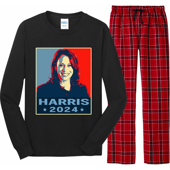 Kamala Harris 2024 President America Vote Democrats Long Sleeve Pajama Set