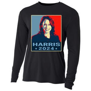 Kamala Harris 2024 President America Vote Democrats Cooling Performance Long Sleeve Crew