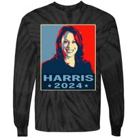 Kamala Harris 2024 President America Vote Democrats Tie-Dye Long Sleeve Shirt