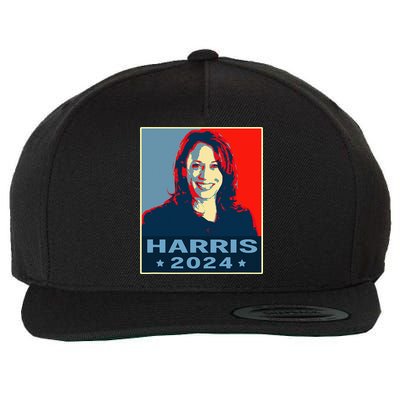 Kamala Harris 2024 President America Vote Democrats Wool Snapback Cap