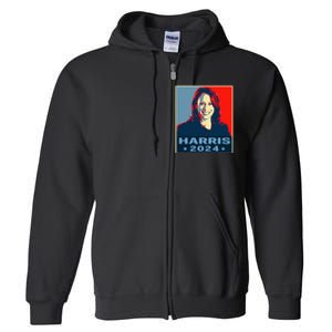 Kamala Harris 2024 President America Vote Democrats Full Zip Hoodie