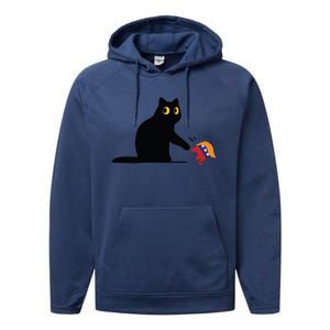 Kamala Harris 2024 Victory Black Cat Vs Elephant Trump Performance Fleece Hoodie