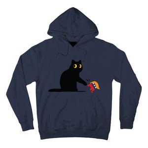 Kamala Harris 2024 Victory Black Cat Vs Elephant Trump Tall Hoodie