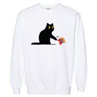 Kamala Harris 2024 Victory Black Cat Vs Elephant Trump Garment-Dyed Sweatshirt