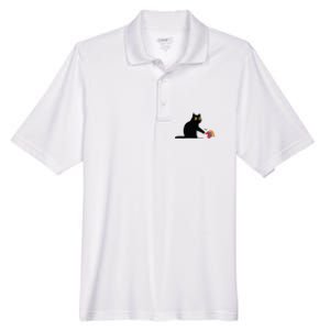 Kamala Harris 2024 Victory Black Cat Vs Elephant Trump Men's Origin Performance Pique Polo