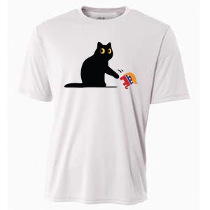 Kamala Harris 2024 Victory Black Cat Vs Elephant Trump Cooling Performance Crew T-Shirt