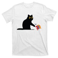 Kamala Harris 2024 Victory Black Cat Vs Elephant Trump T-Shirt