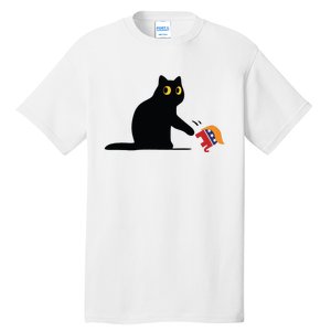 Kamala Harris 2024 Victory Black Cat Vs Elephant Trump Tall T-Shirt