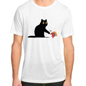 Kamala Harris 2024 Victory Black Cat Vs Elephant Trump Adult ChromaSoft Performance T-Shirt