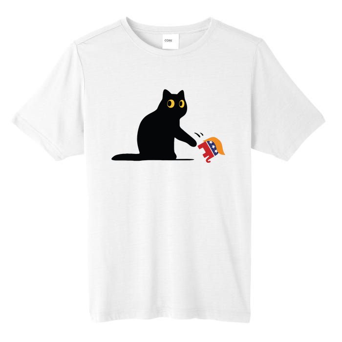 Kamala Harris 2024 Victory Black Cat Vs Elephant Trump Tall Fusion ChromaSoft Performance T-Shirt