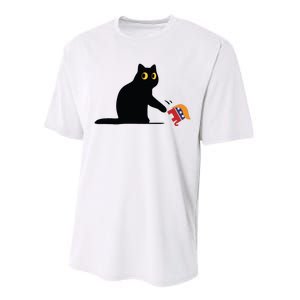 Kamala Harris 2024 Victory Black Cat Vs Elephant Trump Performance Sprint T-Shirt