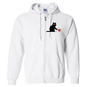 Kamala Harris 2024 Victory Black Cat Vs Elephant Trump Full Zip Hoodie