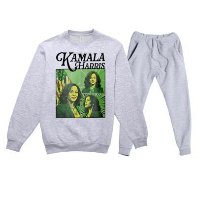 Kamala Harris 24 For The People Green Premium Crewneck Sweatsuit Set