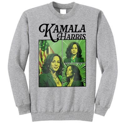 Kamala Harris 24 For The People Green Tall Sweatshirt