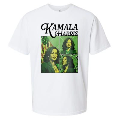 Kamala Harris 24 For The People Green Sueded Cloud Jersey T-Shirt