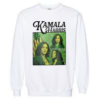 Kamala Harris 24 For The People Green Garment-Dyed Sweatshirt