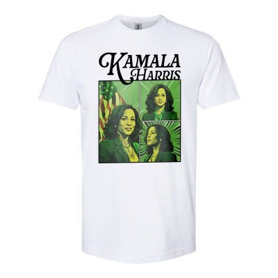 Kamala Harris 24 For The People Green Softstyle CVC T-Shirt