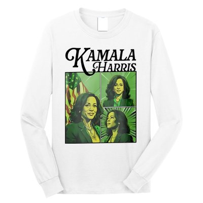 Kamala Harris 24 For The People Green Long Sleeve Shirt