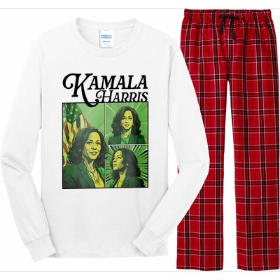 Kamala Harris 24 For The People Green Long Sleeve Pajama Set