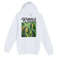 Kamala Harris 24 For The People Green Premium Pullover Hoodie