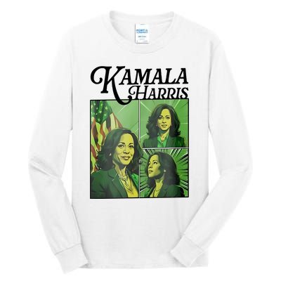 Kamala Harris 24 For The People Green Tall Long Sleeve T-Shirt