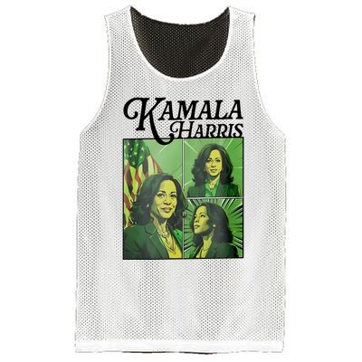 Kamala Harris 24 For The People Green Mesh Reversible Basketball Jersey Tank