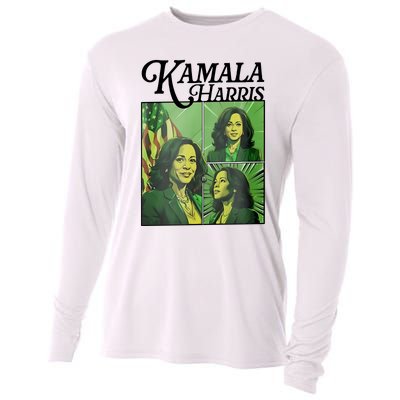 Kamala Harris 24 For The People Green Cooling Performance Long Sleeve Crew