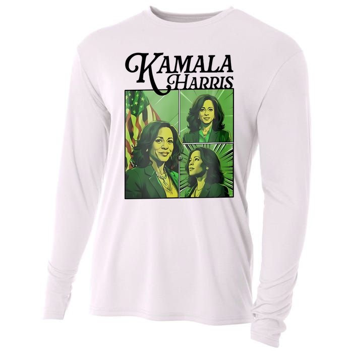 Kamala Harris 24 For The People Green Cooling Performance Long Sleeve Crew