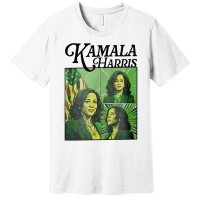 Kamala Harris 24 For The People Green Premium T-Shirt