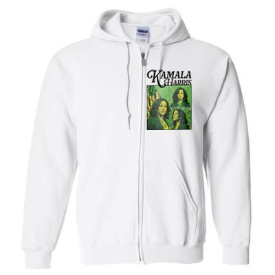 Kamala Harris 24 For The People Green Full Zip Hoodie