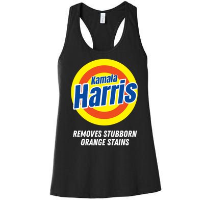 Kamala Harris 2024 Removes Stubborn Orange Stains Humorous Women's Racerback Tank