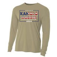 Kamala Harris 2024 Us Flag Vintage Election President 2024 Cooling Performance Long Sleeve Crew