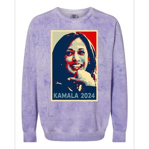 Kamala Harris 2024 For President Campaign Colorblast Crewneck Sweatshirt