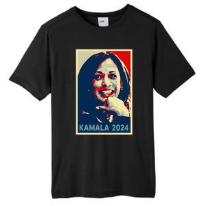 Kamala Harris 2024 For President Campaign Tall Fusion ChromaSoft Performance T-Shirt