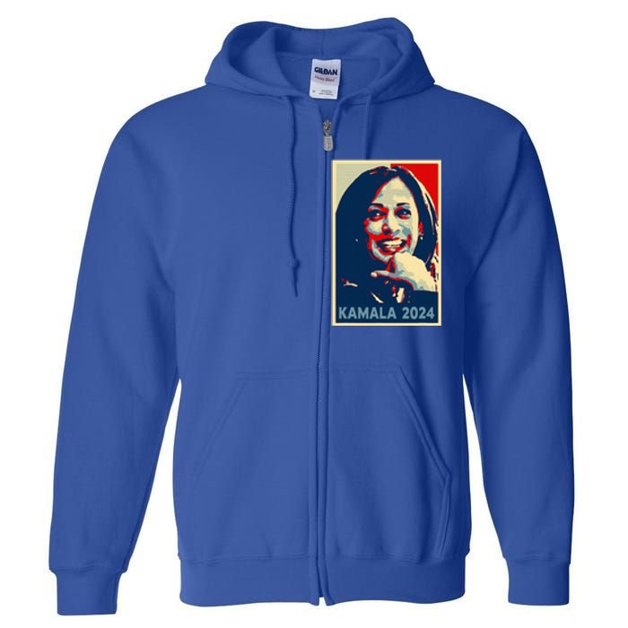 Kamala Harris 2024 For President Campaign Full Zip Hoodie