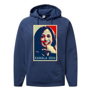 Kamala Harris 2024 For President Campaign Performance Fleece Hoodie