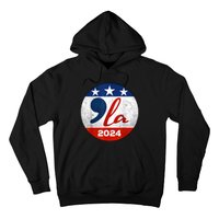 Kamala Harris 2024 For President Comma La Retro Style Hoodie