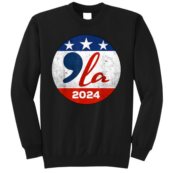 Kamala Harris 2024 For President Comma La Retro Style Sweatshirt