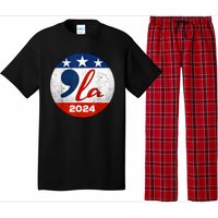 Kamala Harris 2024 For President Comma La Retro Style Pajama Set