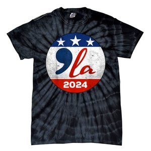 Kamala Harris 2024 For President Comma La Retro Style Tie-Dye T-Shirt